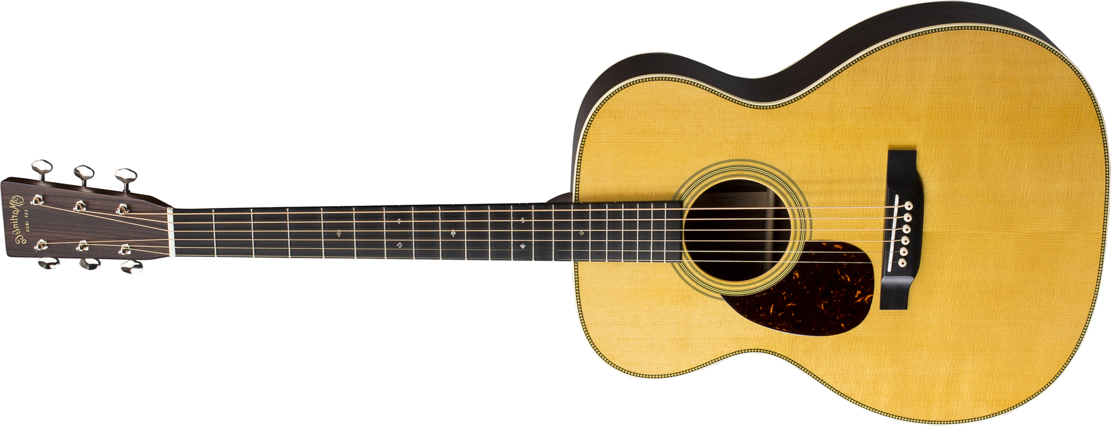 Martin Om-28 Lh Standard Re-imagined Orchestra Model Gaucher Epicea Palissandre Eb - Natural Aging Toner - Guitarra acústica & electro - Main picture
