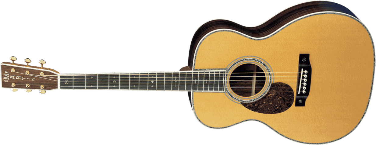 Martin Om-42 Lh Standard Re-imagined Orchestra Model Gaucher Epicea Palissandre Eb - Natural Aging Toner - Guitarra acústica & electro - Main picture