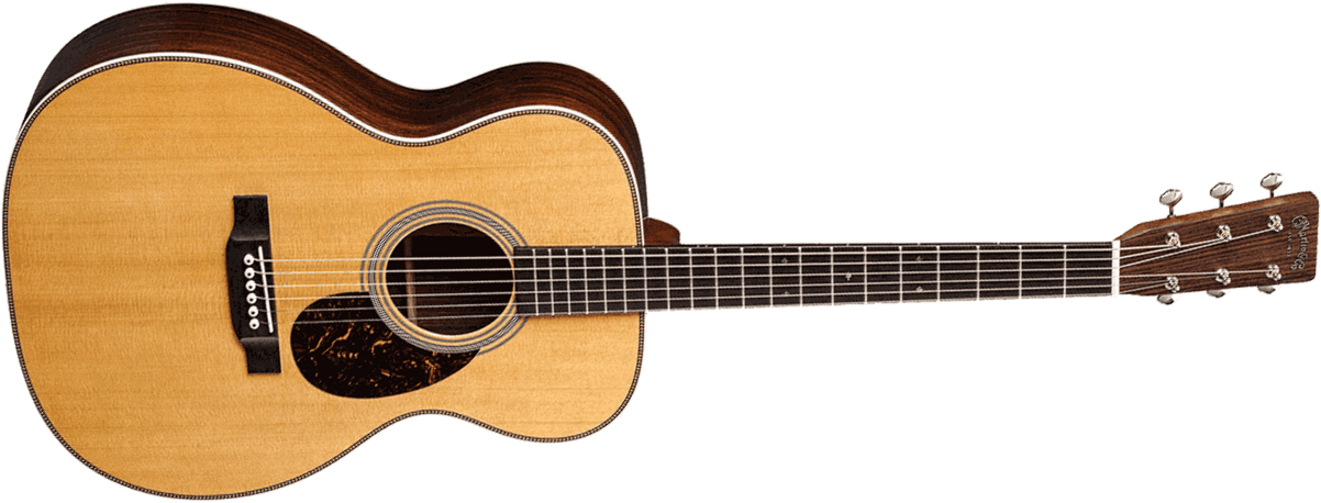 Martin Om28 Standard Golden Era Orchestra Model Epicea Palissandre Eb - Gloss Natural - Guitarra folk - Main picture