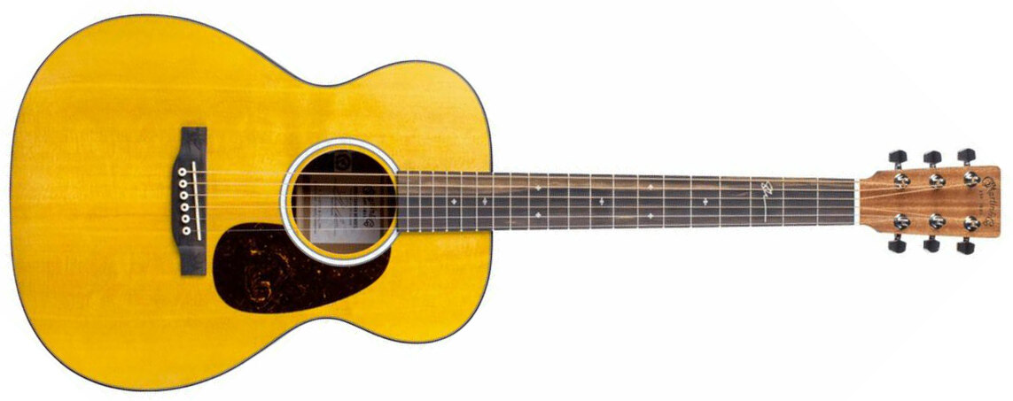 Martin Shawn Mendes 000jr-10e Signature Epicea Sapele Eb - Natural Satin - Guitarra acústica de viaje - Main picture