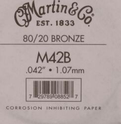 Cuerdas guitarra acústica Martin M42B 80/20 Bronze String 042 - Cuerdas por unidades