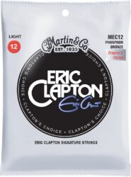Cuerdas guitarra acústica Martin MEC12 Eric Clapton 6-String Acoustic Guitar 92/8 Phosphor Bronze 12-54 - Juego de cuerdas