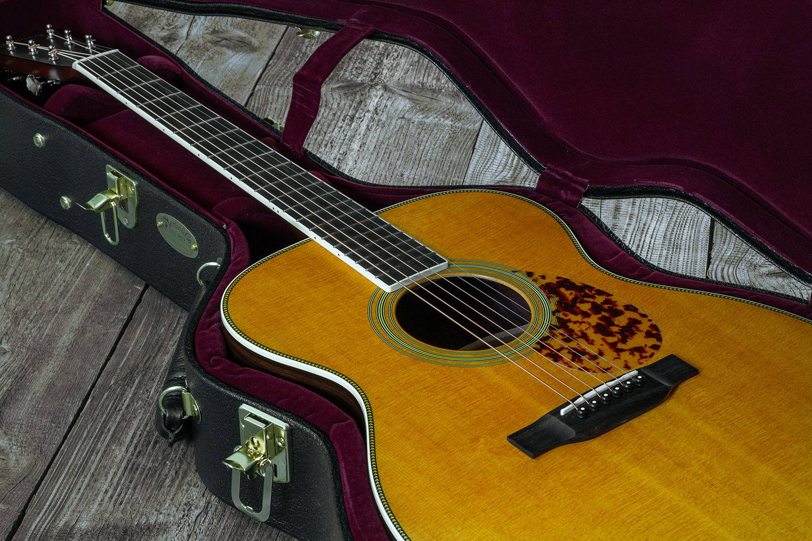 Martin Custom Shop 000 Epicea Adirondack / Palissandre Indian Eb #2703350 - Natural Aging Toner - Guitarra folk - Variation 11