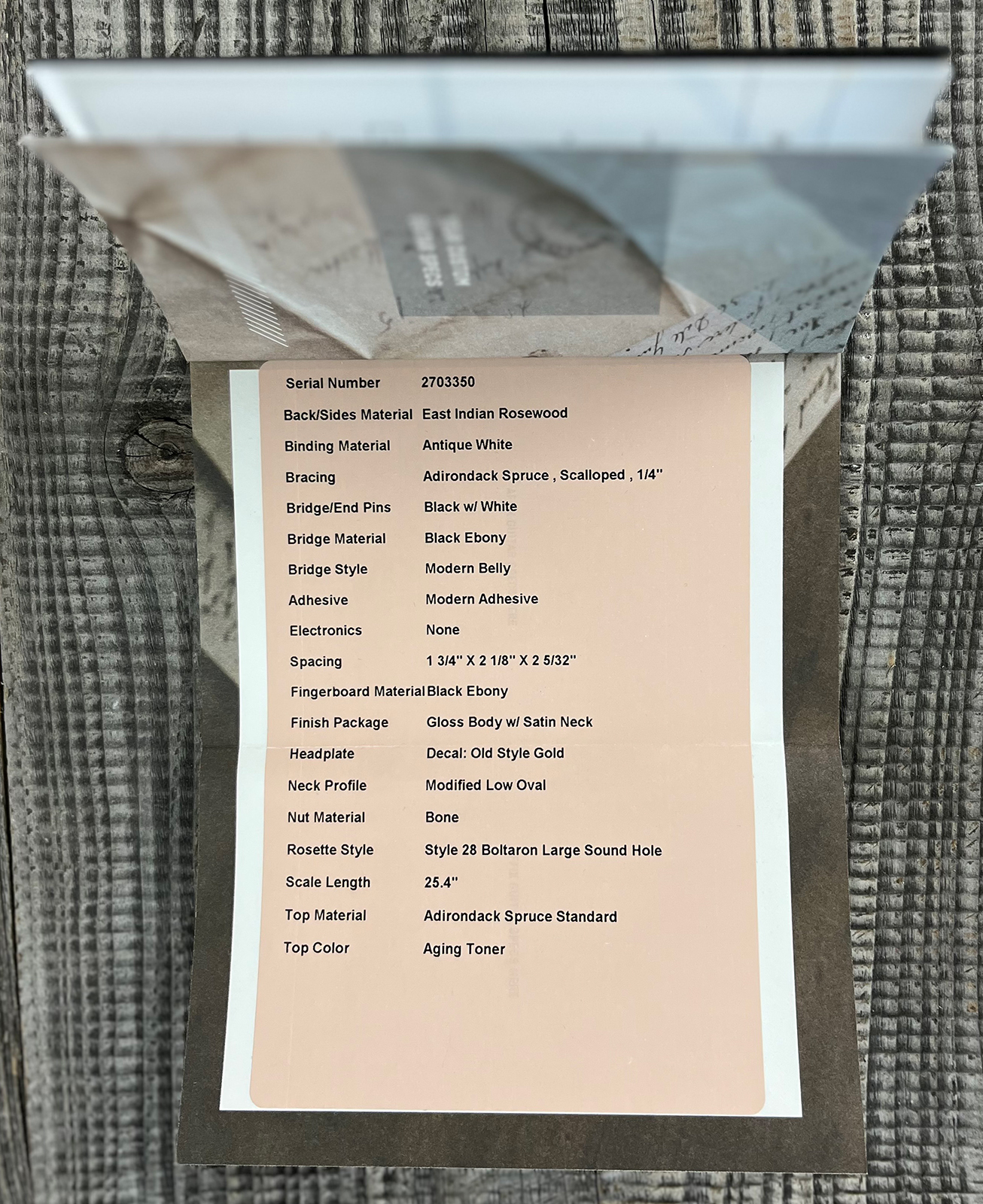 Martin Custom Shop 000 Epicea Adirondack / Palissandre Indian Eb #2703350 - Natural Aging Toner - Guitarra folk - Variation 13