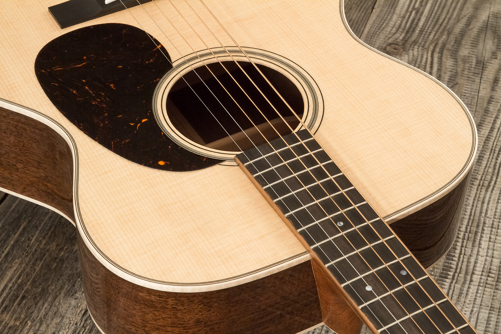 Martin Custom Shop 000 Shsc Epicea / Black Walnut Eb #2929870 - Natural - Guitarra folk - Variation 5