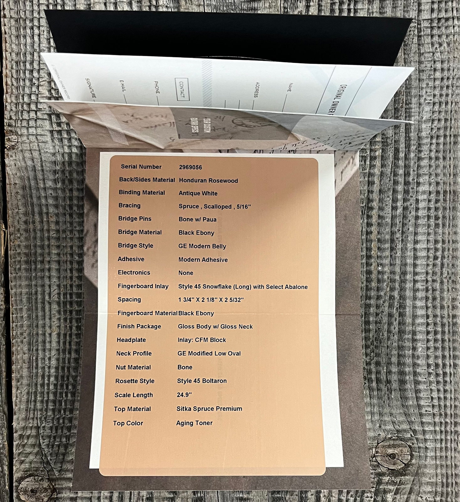 Martin Custom Shop 00042 Shsc Epicea Sitka / Palissandre Honduras Eb #2969056 - Natural Aging Toner - Guitarra folk - Variation 13