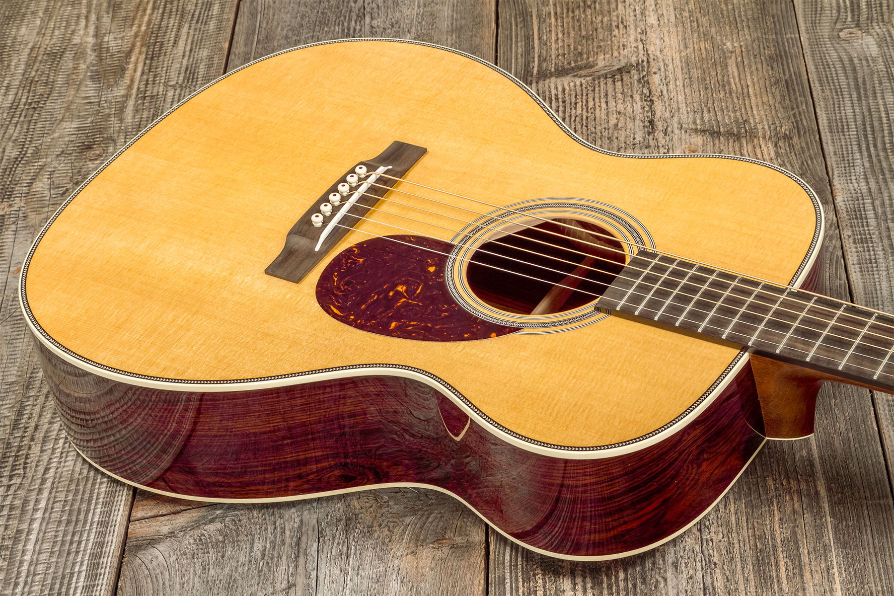Martin Custom Shop Cs-om-c23035482 Orchestra Epicea Cocobolo Eb #2819081 - Natural Aging Toner - Guitarra folk - Variation 2