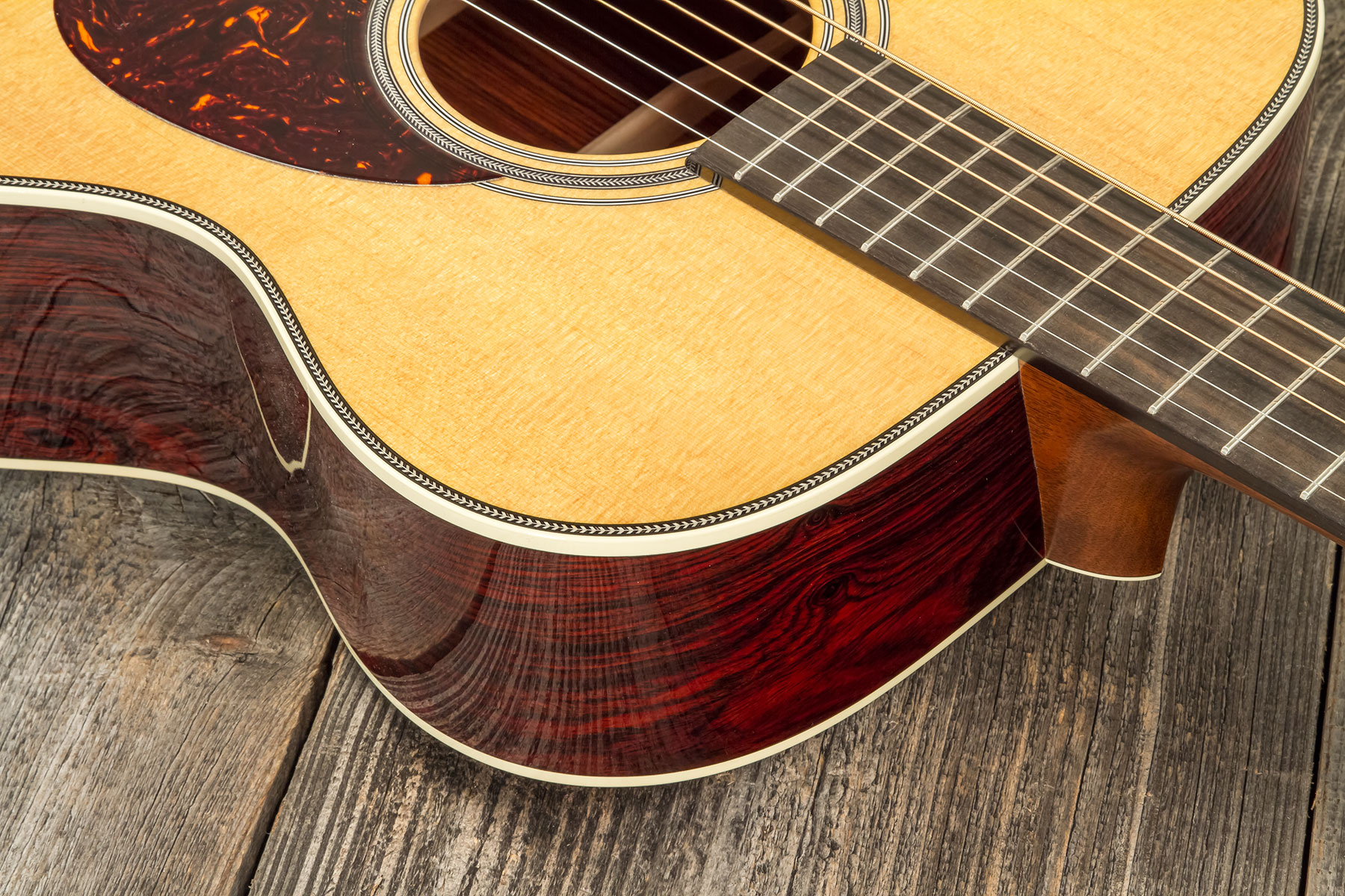 Martin Custom Shop Cs-om-c23035482 Orchestra Epicea Cocobolo Eb #2819081 - Natural Aging Toner - Guitarra folk - Variation 4