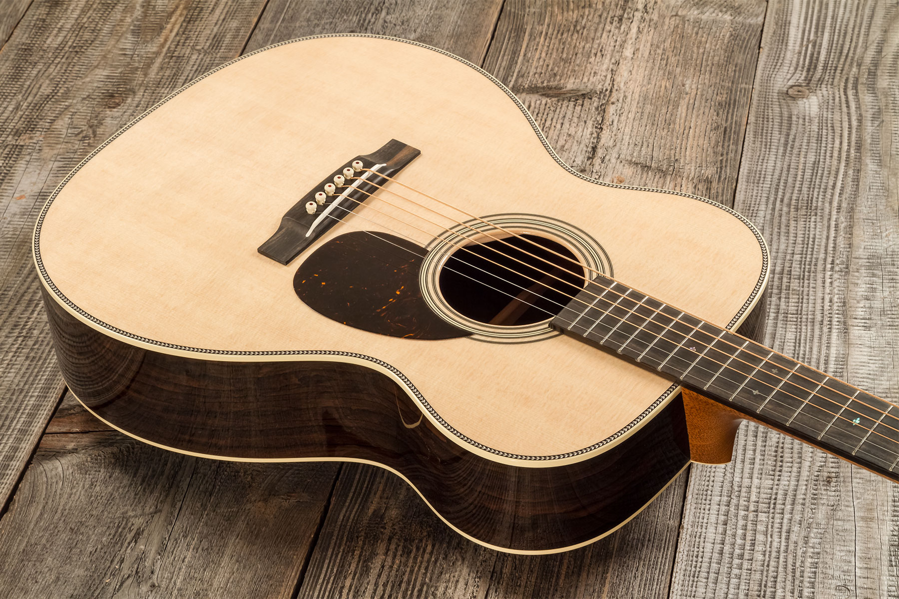 Martin Custom Shop Cs-om-c23035486 Orchestra Epicea Ziricote Eb #2819080 - Natural Clear - Guitarra folk - Variation 2