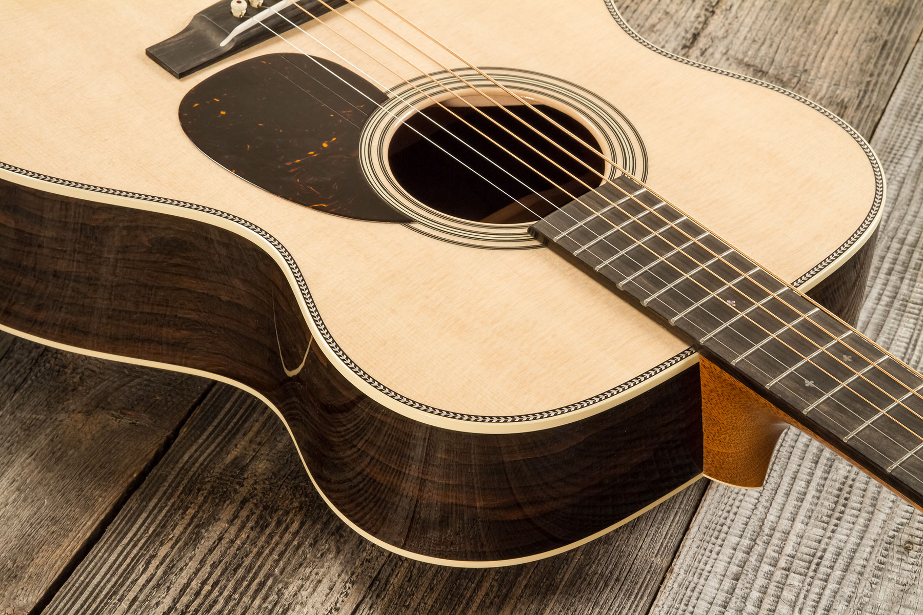 Martin Custom Shop Cs-om-c23035486 Orchestra Epicea Ziricote Eb #2819080 - Natural Clear - Guitarra folk - Variation 4