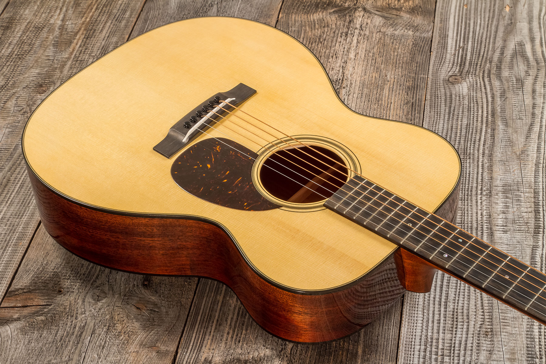 Martin Custom Shop Cs-om-c23035507 Orchestra Epicea Acajou Eb #2816489 - Natural Aging Toner - Guitarra folk - Variation 2