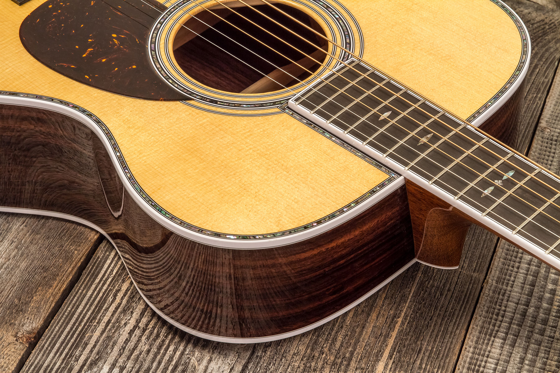 Martin Custom Shop Cs-om-c23036409 Orchestra Epicea Palissandre Eb #2814867 - Natural Aging Toner - Guitarra folk - Variation 4