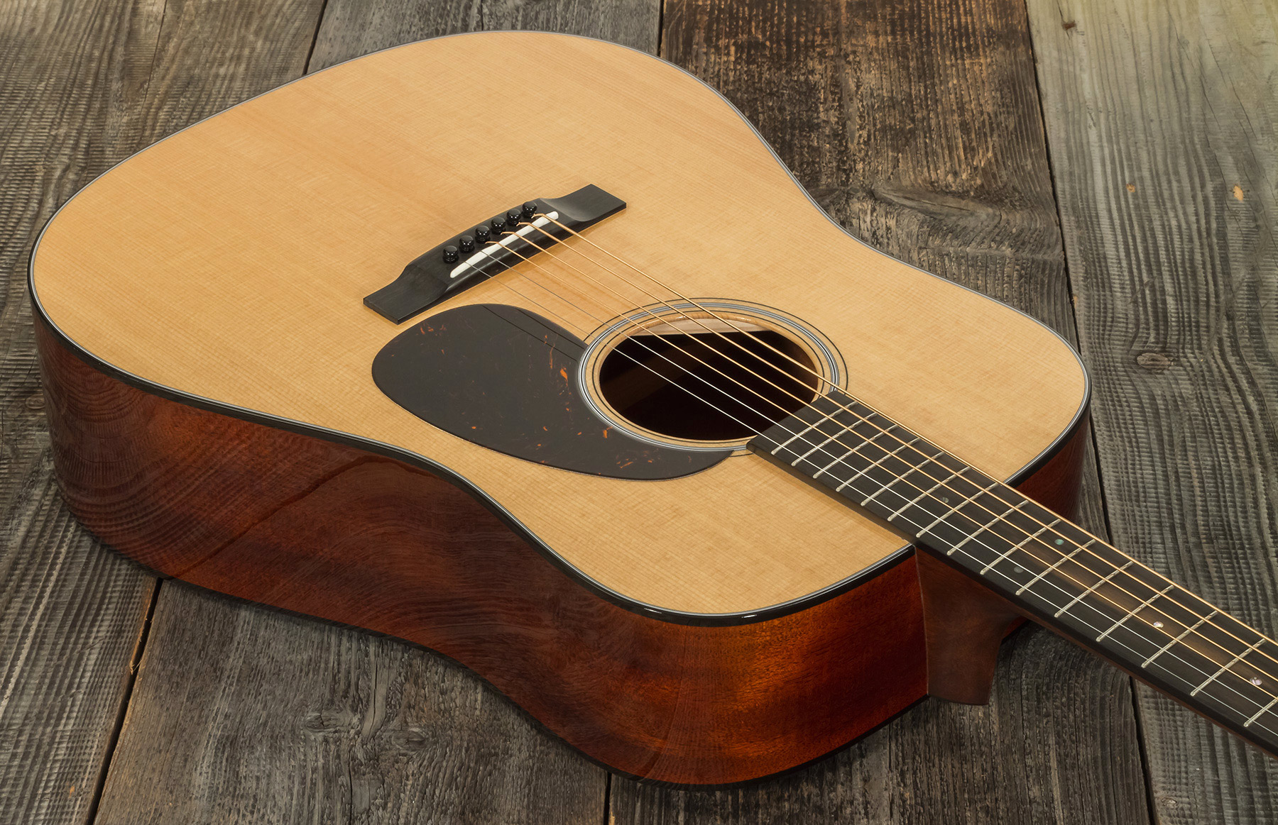 Martin Custom Shop D-18 C21-101909 Dreadnought Epicea Acajou Eb - Natural Clear - Guitarra acústica & electro - Variation 2