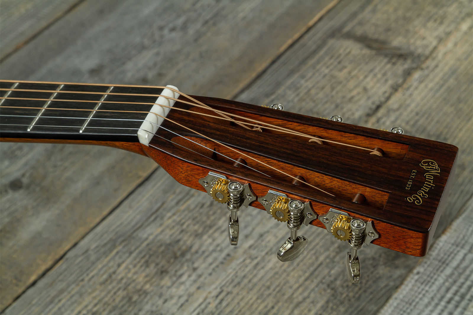 Martin Custom Shop Dreadnought 12-fret Epicea Adirondack / Palissandre Indien Eb #2964120 - Natural - Guitarra folk - Variation 9
