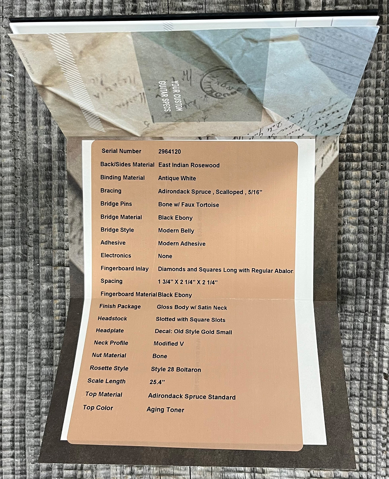 Martin Custom Shop Dreadnought 12-fret Epicea Adirondack / Palissandre Indien Eb #2964120 - Natural - Guitarra folk - Variation 11