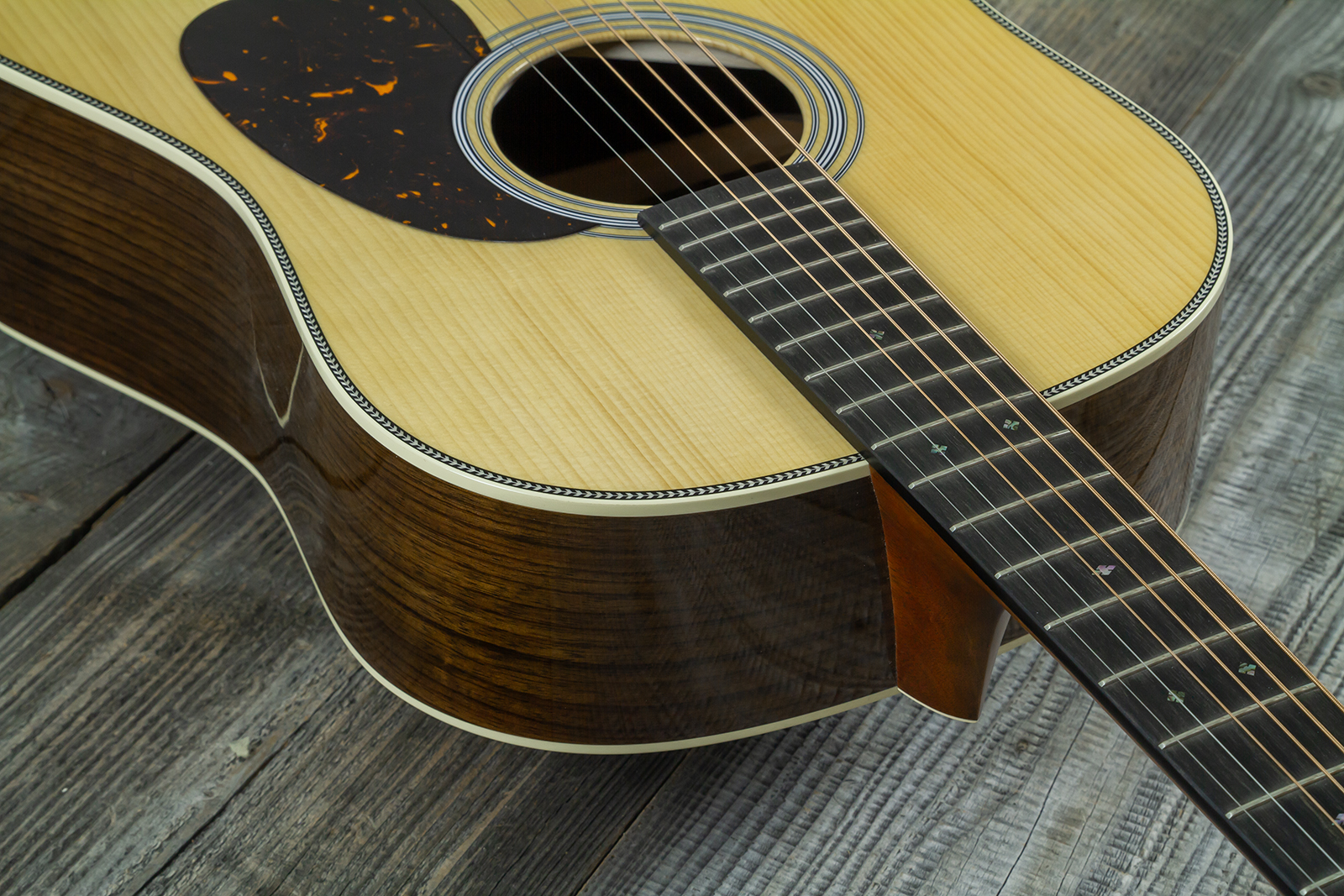 Martin Custom Shop Dreadnought 12-fret Epicea Adirondack / Palissandre Indien Eb #2964120 - Natural - Guitarra folk - Variation 4