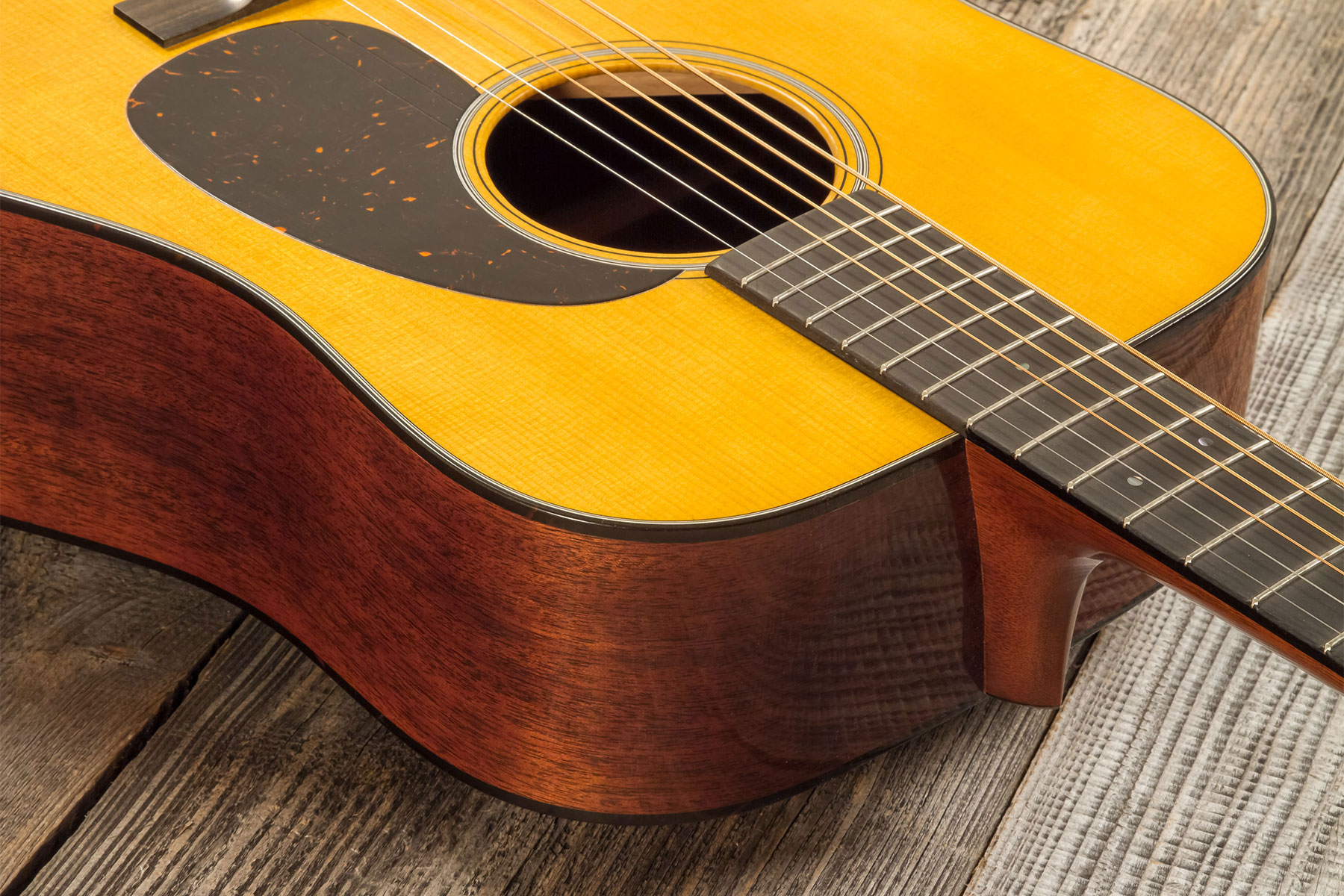 Martin Custom Shop Expert D-18 1937 Dreadnought Epicea Acajou Eb #2841322 - Natural Vintage Stage 1 Aging - Guitarra folk - Variation 4