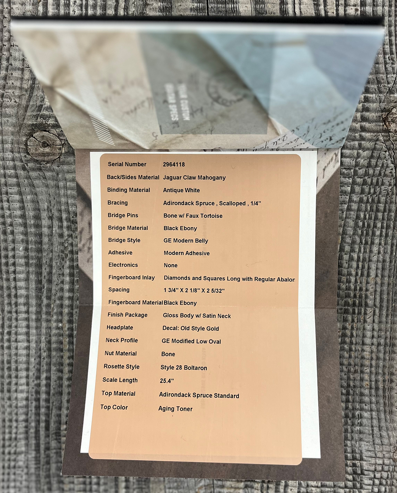 Martin Custom Shop Om Epicea Adirondack / Acajou Eb #2964118 - Natural Aging Toner - Guitarra folk - Variation 11