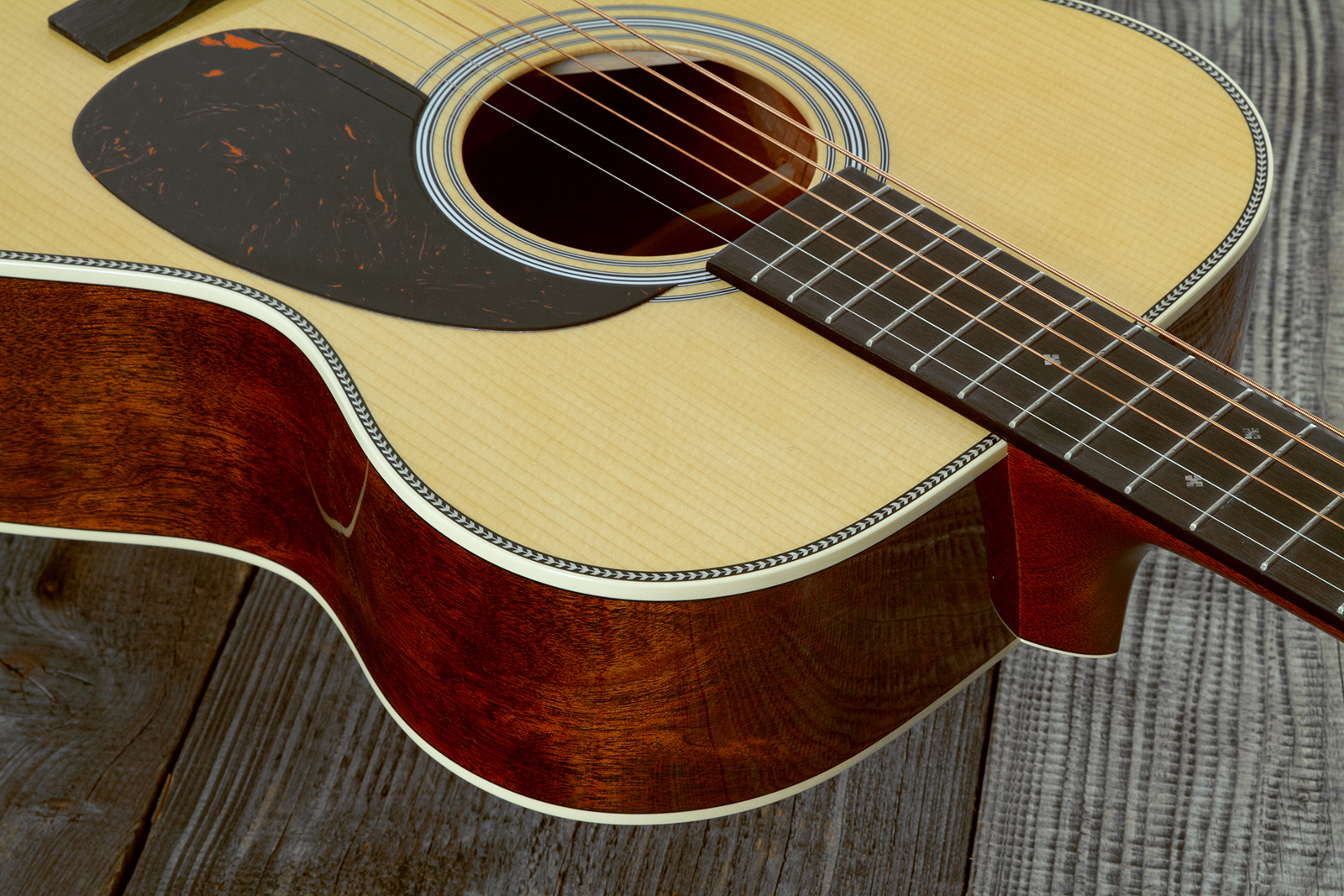 Martin Custom Shop Om Epicea Adirondack / Acajou Eb #2964118 - Natural Aging Toner - Guitarra folk - Variation 4