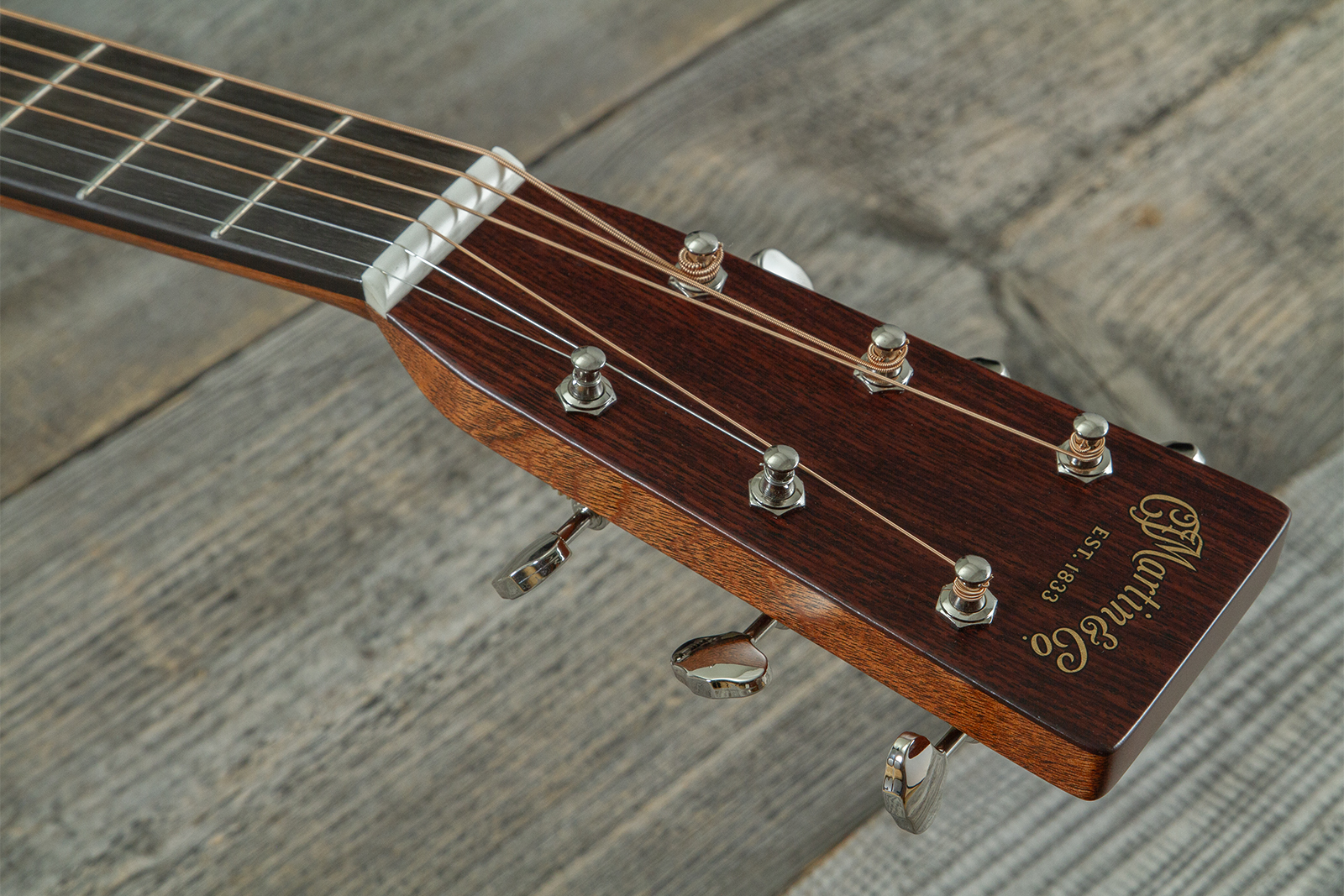 Martin Custom Shop Om Epicea Adirondack / Acajou Eb #2964118 - Natural Aging Toner - Guitarra folk - Variation 6