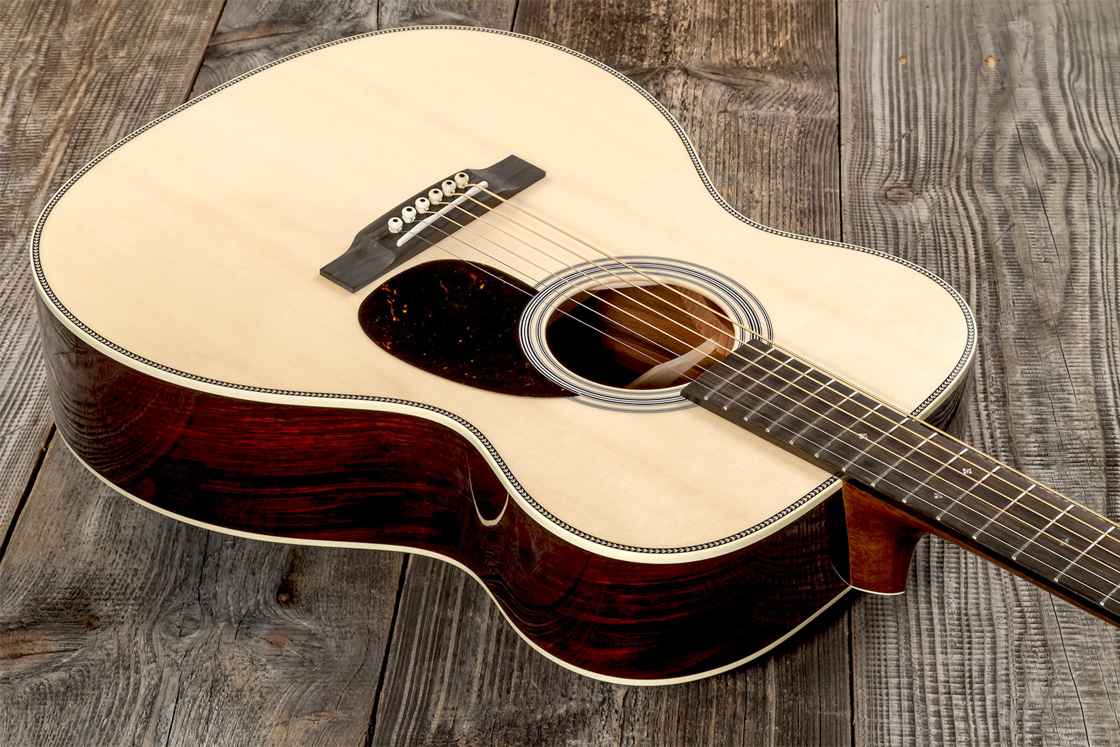 Martin Custom Shop Om Epicea Engelmann Cocobolo Eb #2736828 - Natural Clear - Guitarra acústica & electro - Variation 1