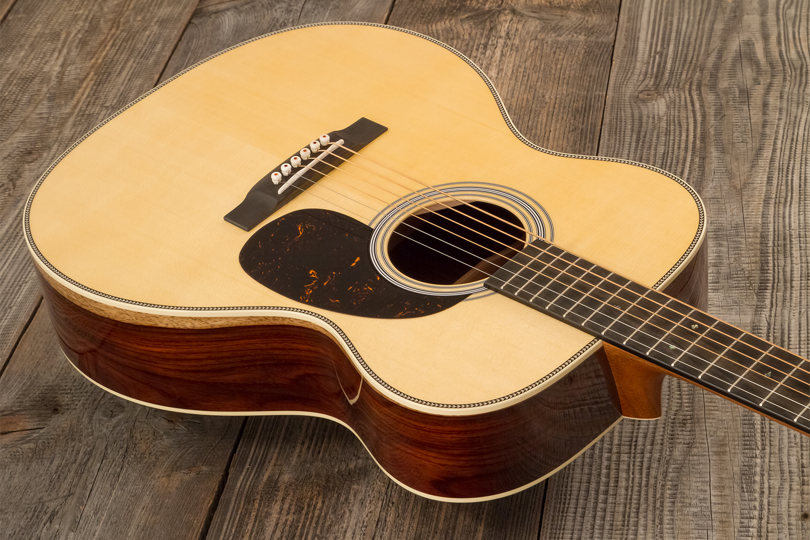 Martin Custom Shop Om Epicea Englemann / Palissandre Guatemala Eb #2964119 - Natural Aging Toner - Guitarra folk - Variation 2