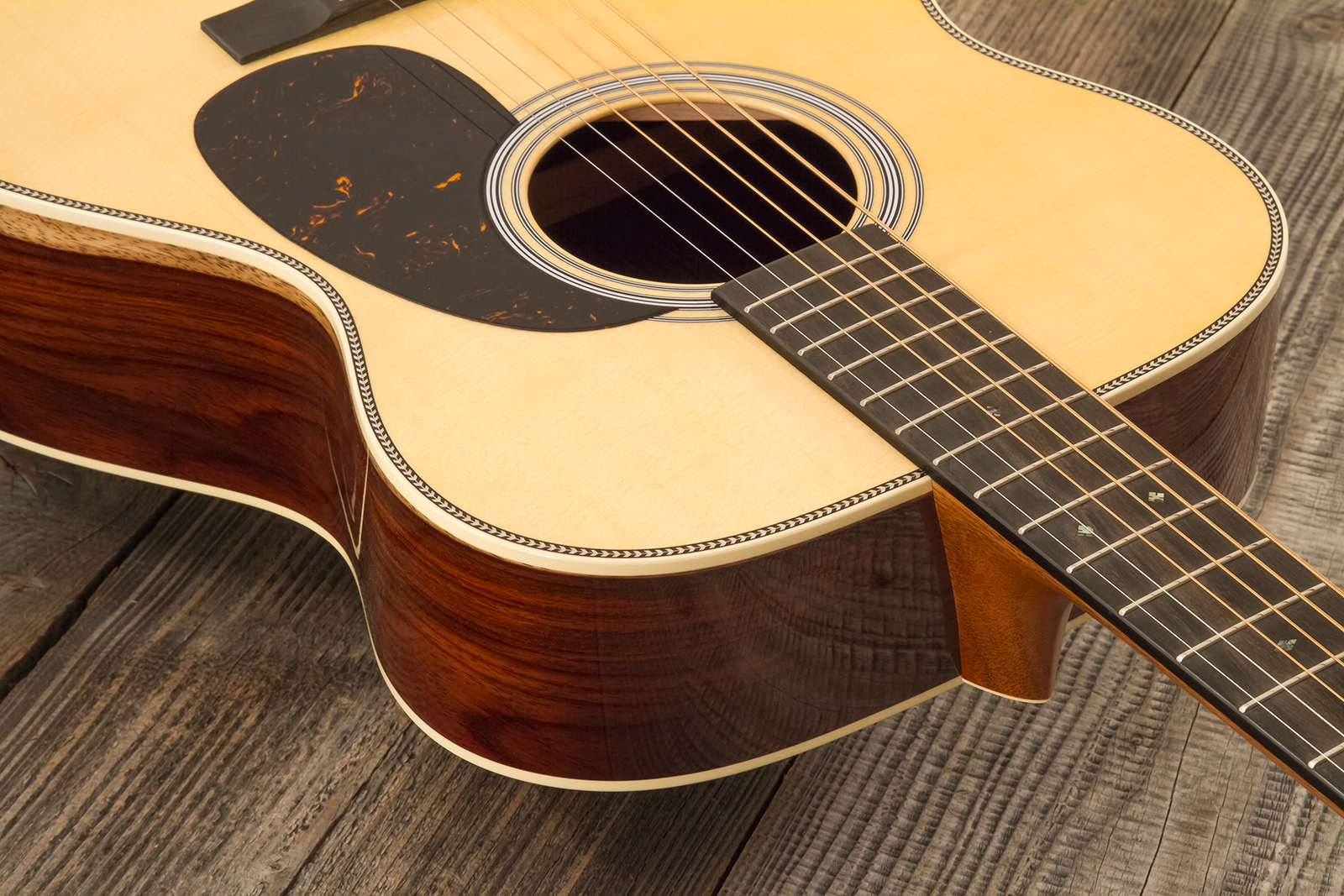 Martin Custom Shop Om Epicea Englemann / Palissandre Guatemala Eb #2964119 - Natural Aging Toner - Guitarra folk - Variation 4
