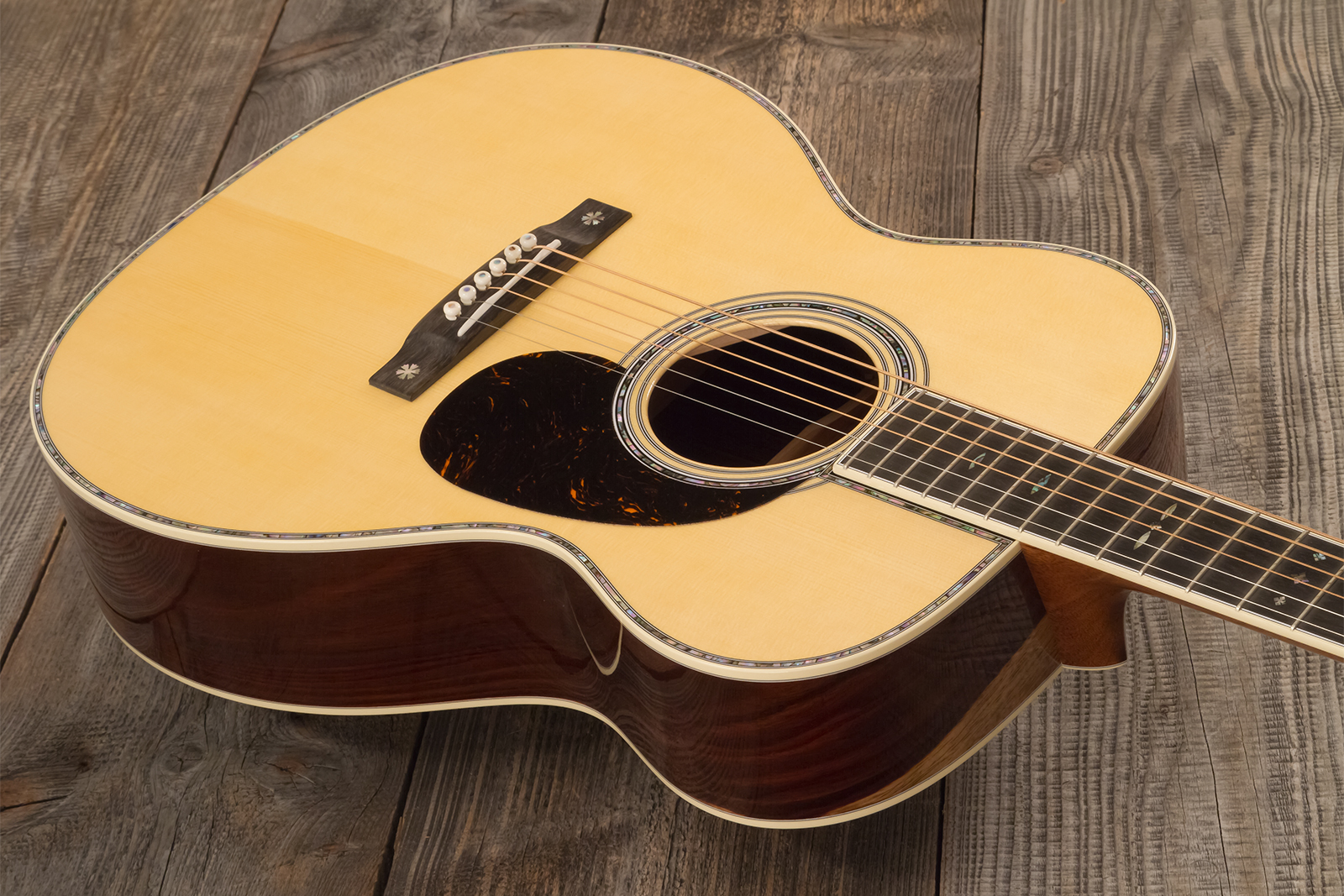Martin Custom Shop Om Epicea Englemann / Palissandre Guatemala Eb #2969039 - Natural Aging Toner - Guitarra folk - Variation 2