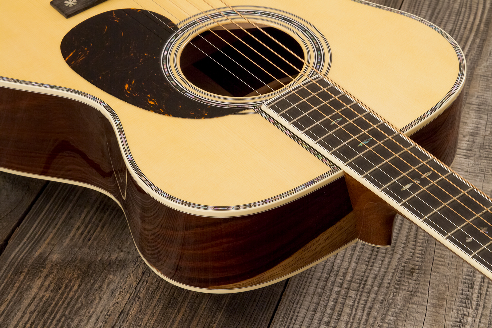 Martin Custom Shop Om Epicea Englemann / Palissandre Guatemala Eb #2969039 - Natural Aging Toner - Guitarra folk - Variation 4