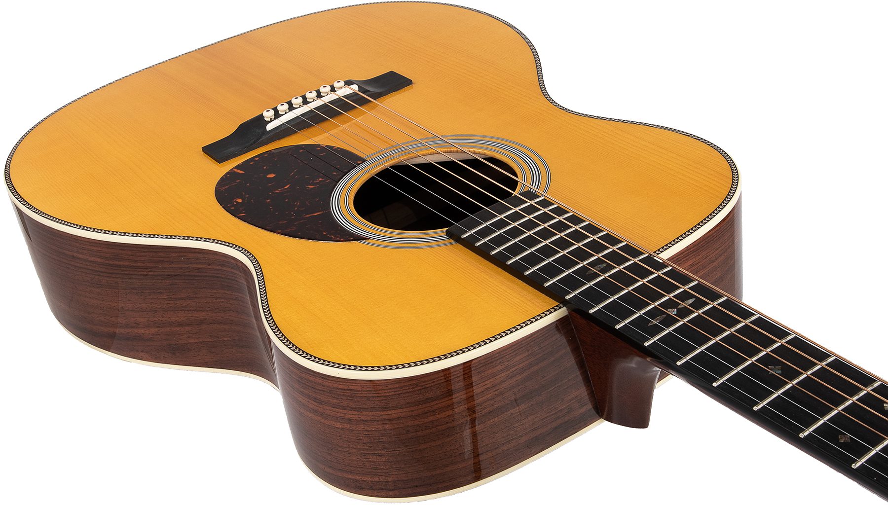 Martin Custom Shop Om Epicea Palissandre Guatemala #2113357 - Natural - Guitarra acústica & electro - Variation 3