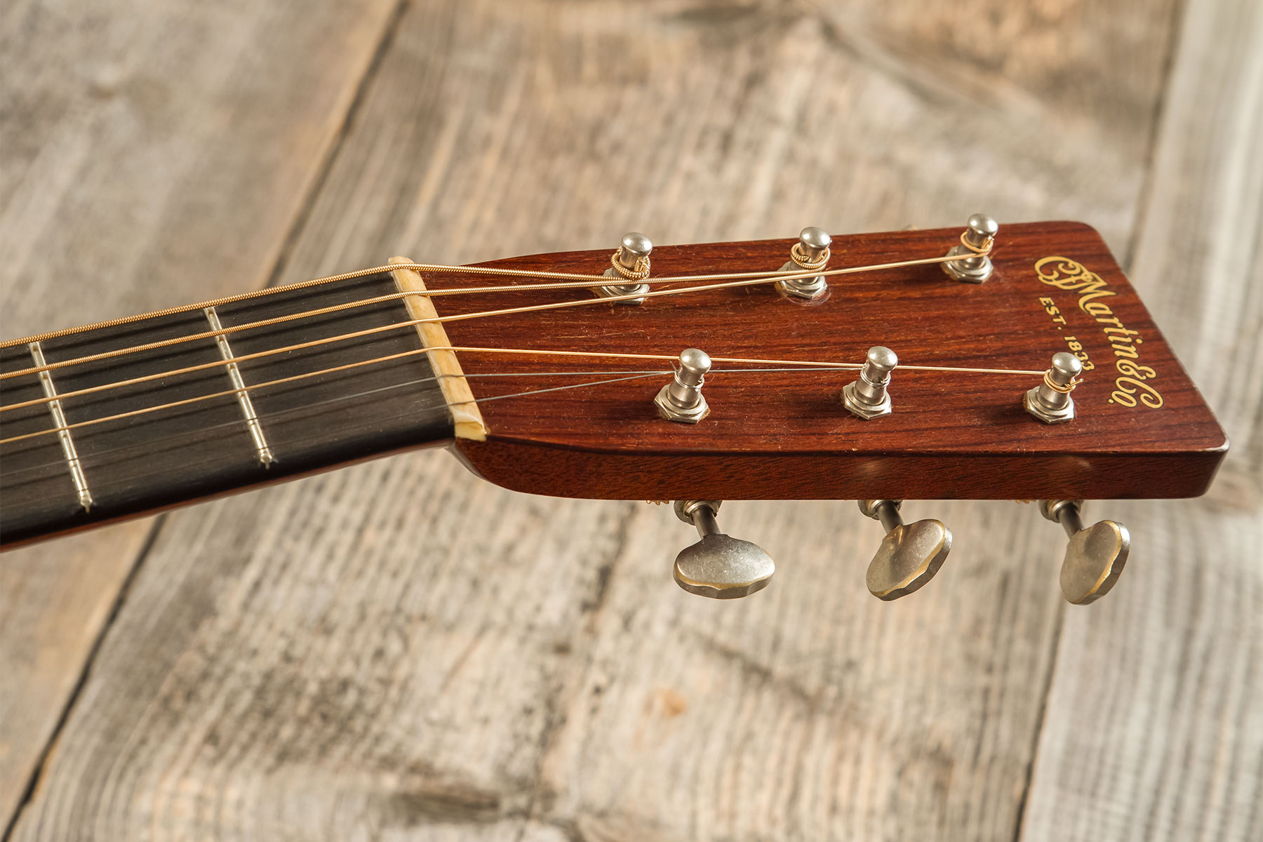 Martin D-28 Authentic 1937 Dreadnought Epicea Palissandre Eb #2852451 - Aged Natural Vintage Gloss - Guitarra folk - Variation 6
