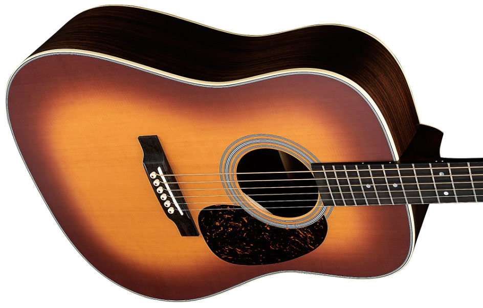 Martin D-28 Standard Dreadnought Epicea Palissandre Eb - Satin Amberburst - Guitarra acústica & electro - Variation 2