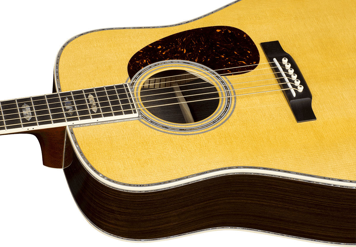 Martin D45 Standard Golden Era Dreadnought Epicea Palissandre Eb - Natural Gloss - Guitarra folk - Variation 2