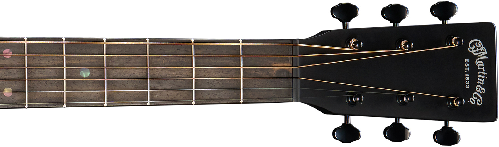 Martin Dc10e Modern Road Dreadnought Epicea Sapele Eb - Black - Guitarra folk - Variation 4