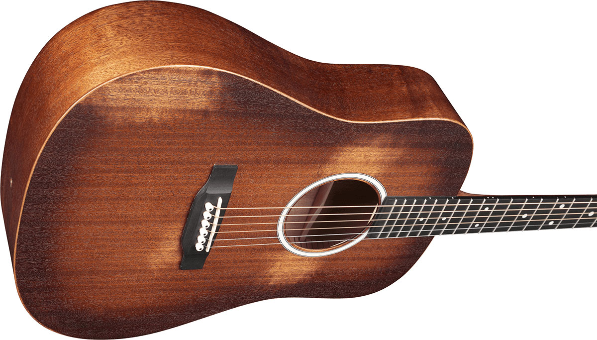 Martin Djr-10e Sapele Dreadnought Junior Streetmaster Tout Sapele Ric - Mahogany Burst - Guitarra acústica de viaje - Variation 2