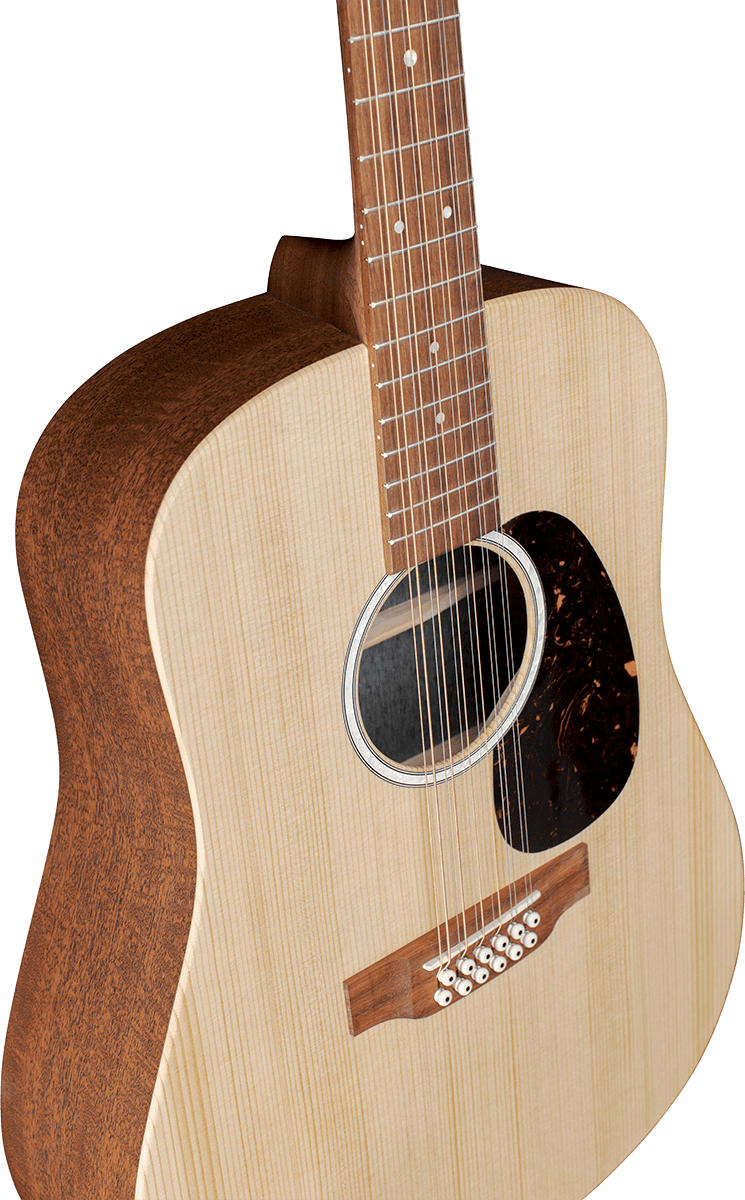 Martin D-x2e 12-string Dreadnought 12c Epicea Acajou Hpl - Natural Satin - Guitarra electro acustica - Variation 4