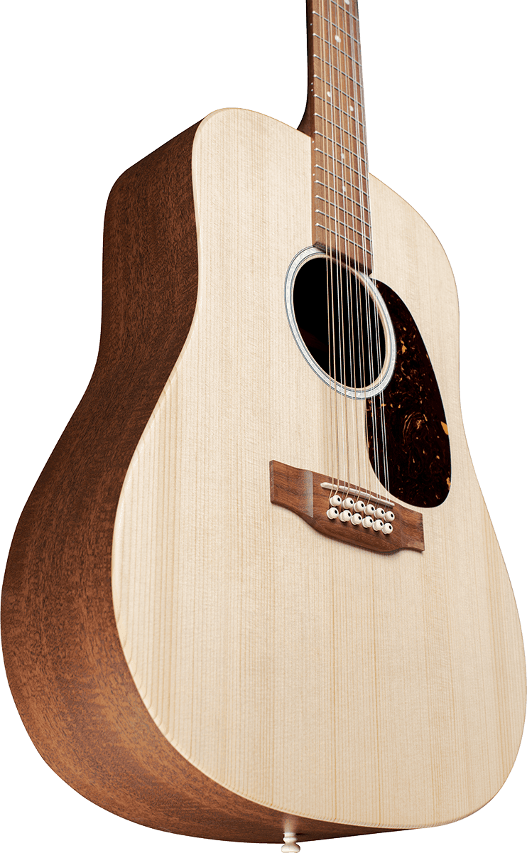 Martin D-x2e 12-string Dreadnought 12c Epicea Acajou Hpl - Natural Satin - Guitarra electro acustica - Variation 5