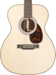 Guitarra folk Martin Custom Shop CS-OM-C22025678 Engelmann/Cocobolo #2736832 - Natural clear
