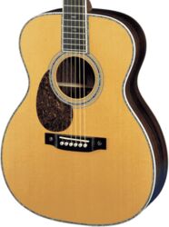 Guitarra folk para zurdos Martin OM-42 Standard Re-Imagined Zurdo - Natural aging toner