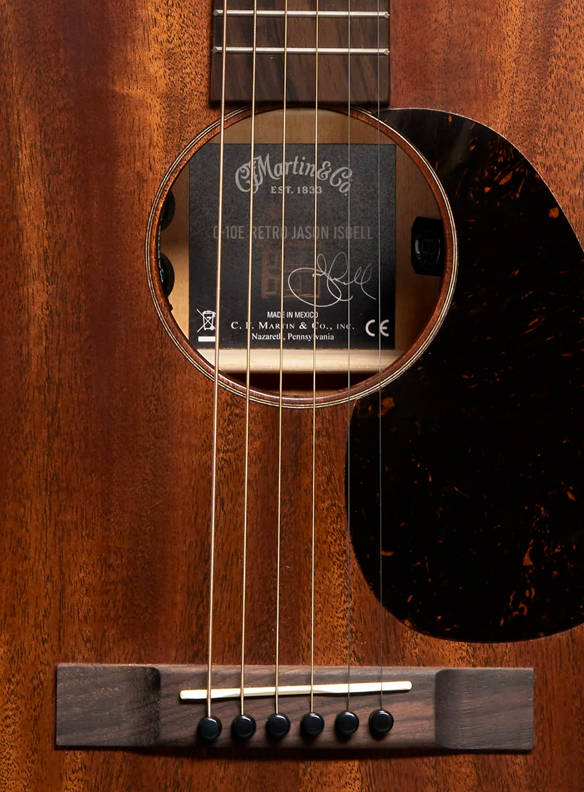 Martin Jason Isbell 010 Retro Road Signature Parlor Shsc Acajou Rw - Natural Satin - Guitarra folk - Variation 2