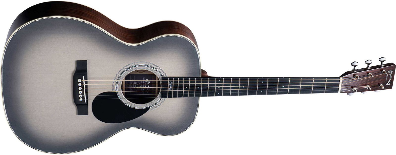 Martin John Mayer Omjm Signature 20th Anniversary Epicea Palissandre Eb - Silverburst - Guitarra folk - Variation 1