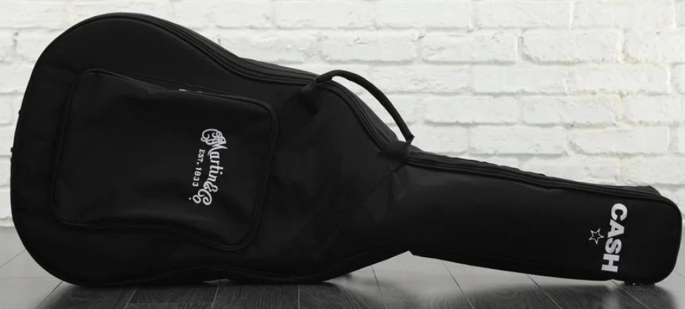 Martin Johnny Cash Dx Lh Gaucher Signature Dreadnought Hpl Ric - Black - Guitarra folk - Variation 5