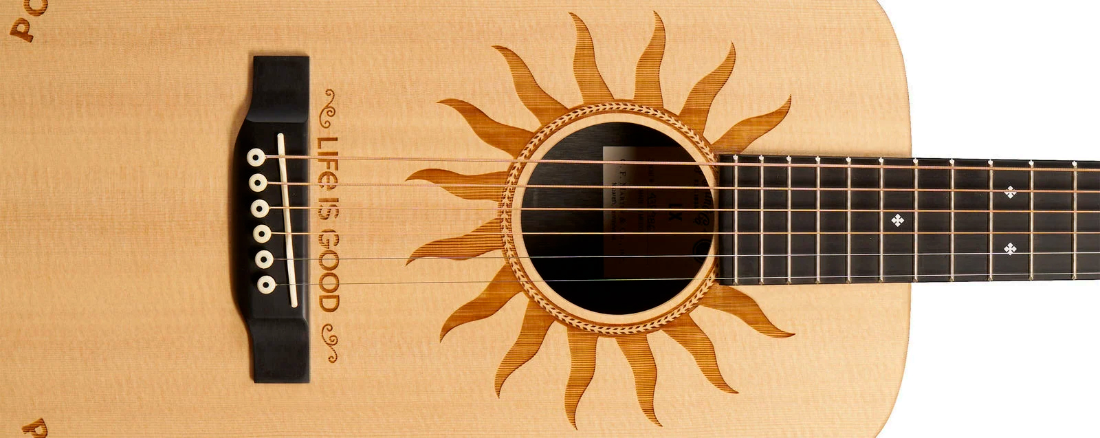 Martin Lx2 Life Is Good Little Martin Dreadnought Mini Shsc Epicea Palissandre Hpl Ric - Natural Satin - Guitarra folk - Variation 2