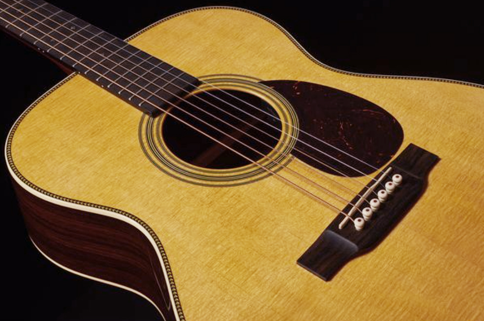 Martin Om28e Standard Golden Era Orchestra Model Epicea Palissandre Eb - Natural Gloss - Guitarra folk - Variation 2