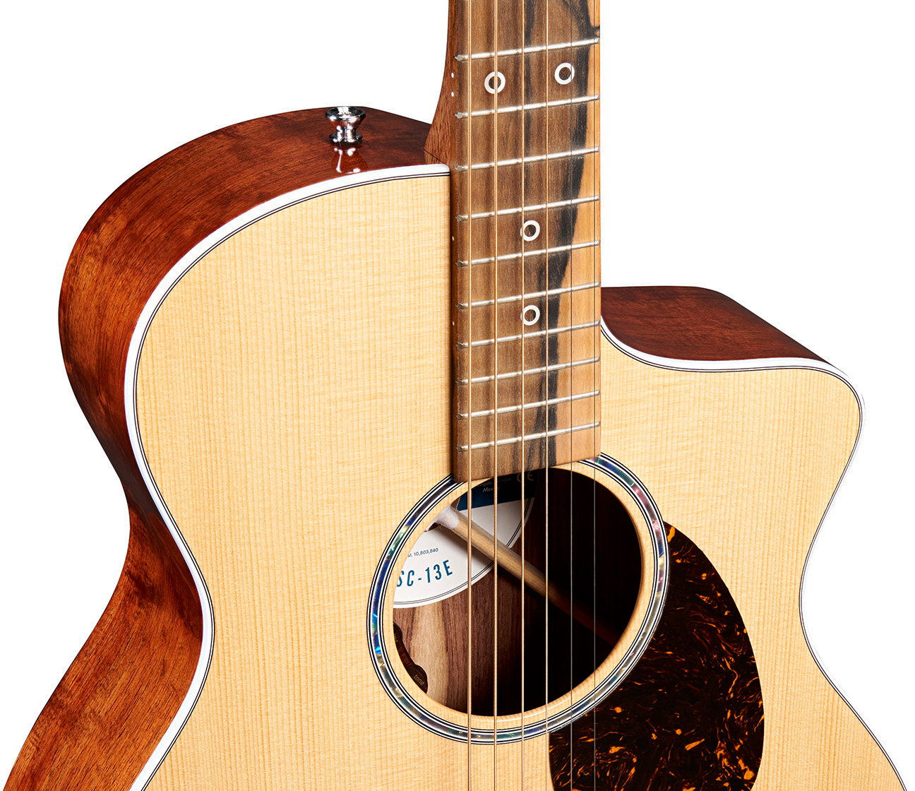 Martin Sc13e Modern Road Om Cw Epicea Koa Eb - Natural - Guitarra folk - Variation 2