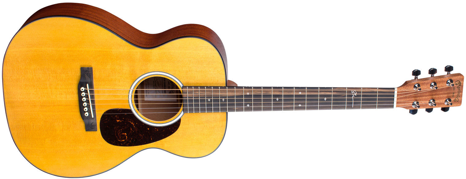 Martin Shawn Mendes 000jr-10e Signature Epicea Sapele Eb - Natural Satin - Guitarra acústica de viaje - Variation 1