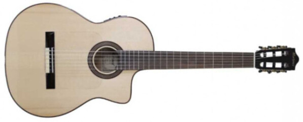 Martinez Almeria Artist As Cutaway Cedre Acajou - Natural - Guitarra clásica 4/4 - Main picture