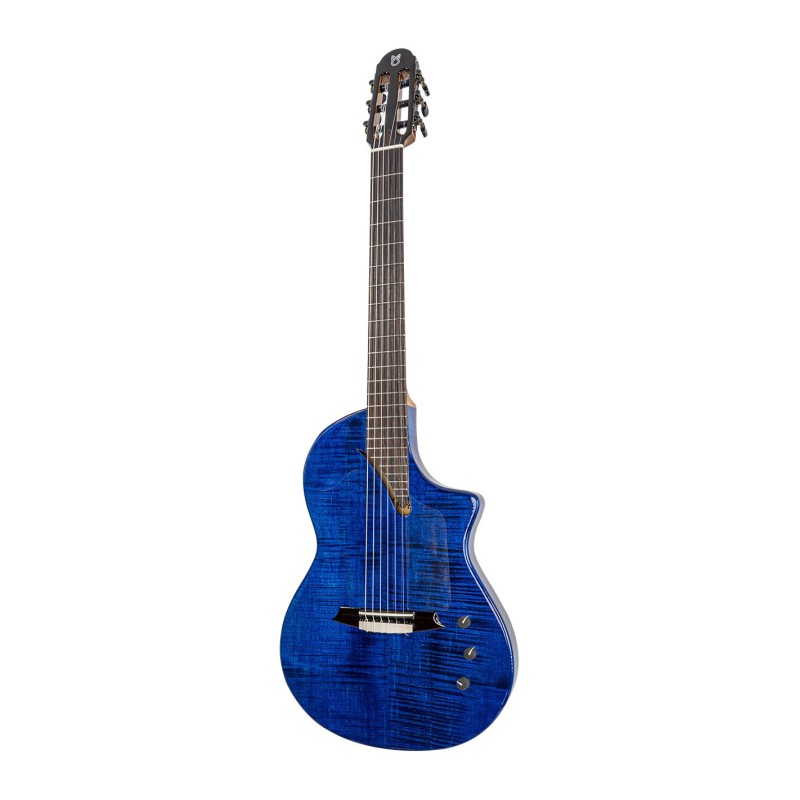 Martinez Hispania Electro Erable Acajou + Housse - Transblue Burst - Guitarra clásica 4/4 - Variation 1