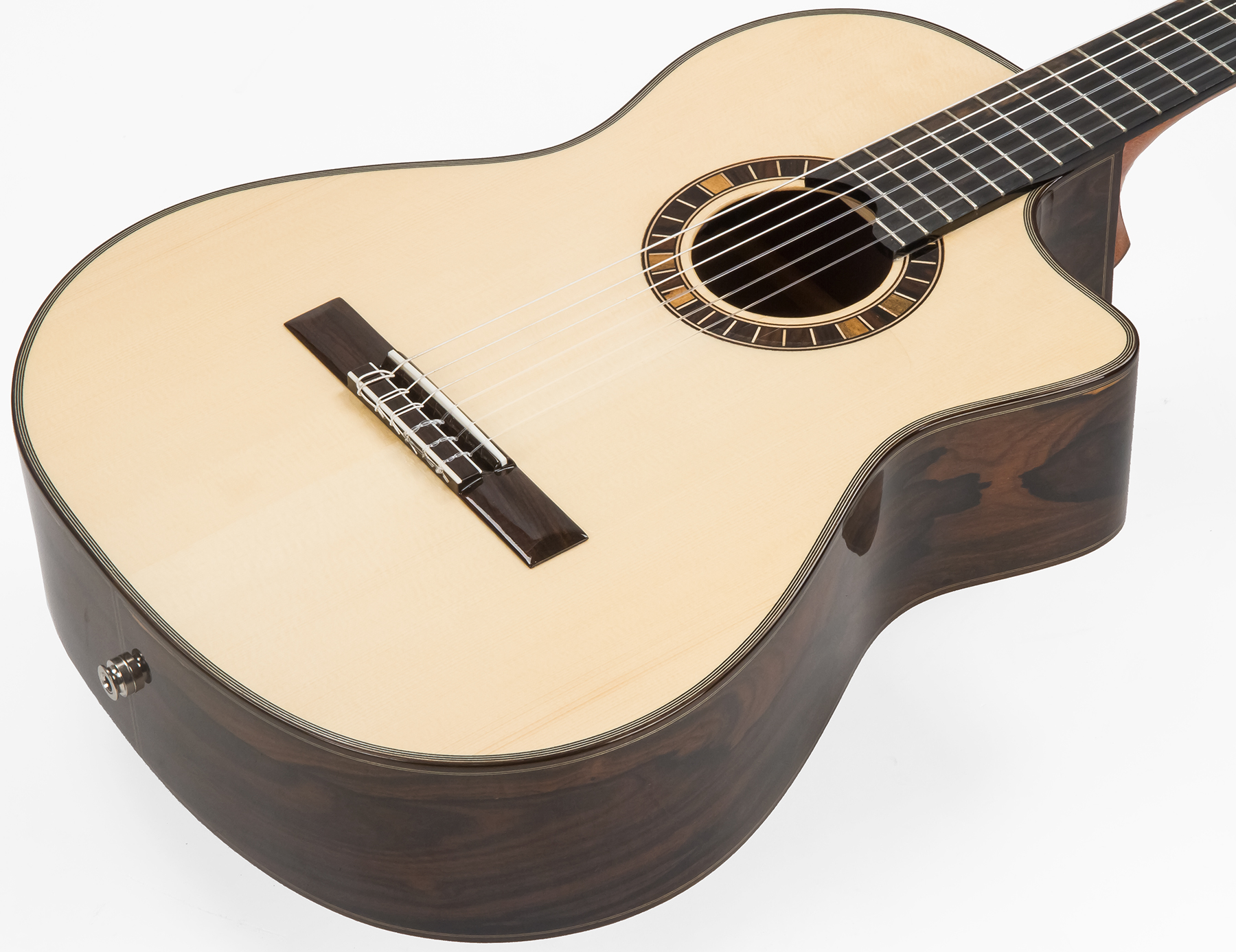 Martinez Mp12-st Crossover 4/4 Cw Epicea Santos Rw + Housse - Natural - Guitarra clásica 4/4 - Variation 1