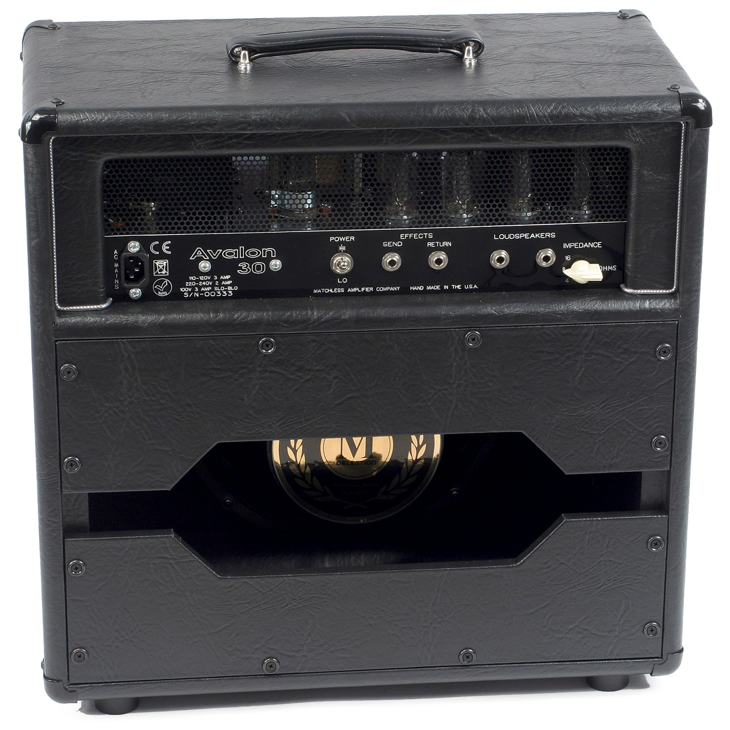 Matchless Avalon 30 112 Reverb 1x12 30w Black/silver - Combo amplificador para guitarra eléctrica - Variation 1